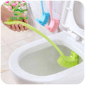 JiangChaoBo Sided Curved Handle Toilet Brush Toilet Cleaning Brush Back No Dead Toilet Cleaning Brush