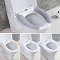 Toilet Seat Cushion Adhesive Toilet Paste Washed Reusable Toilet Seat Cover Waterproof Toilet Seat Pad